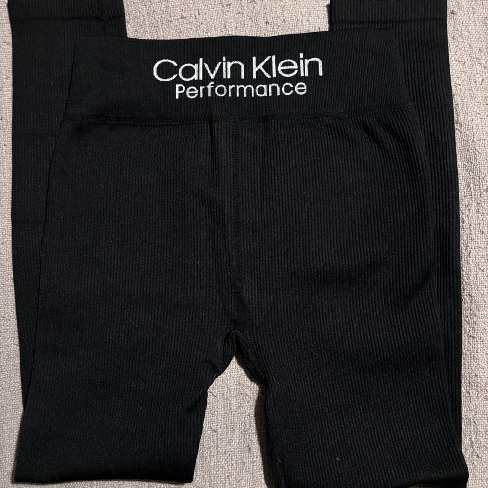 Women’s Calvin Klein performance ribbed leggings